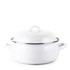 4-Quart Porcelain-Coated Steel Dutch Oven w/ Lid and Stainless Steel Trim
